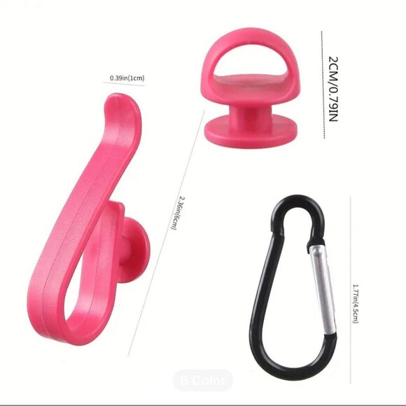 Bogg Bag Accessories 2 Pcs Durable Buckle & Hook Insert Caribeaner Key Chain NWT - Picture 5 of 5